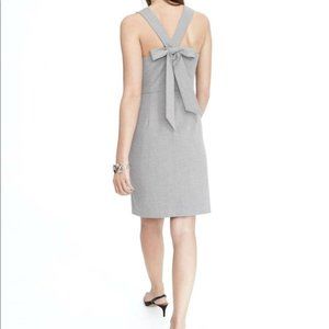 Banana Republic Bow Back Dress Color Heather Gray